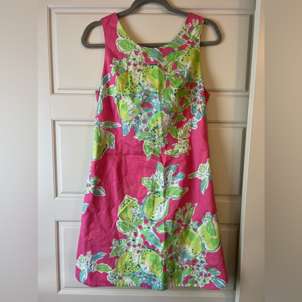 Lily Pulitzer Pink Lemonade Cotton Shift Dress